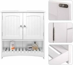 EUGAD Waschbeckenunterschrank Badschrank Unterschrank ohne Waschbecken Weiß -EUGAD Verkäufe 315f9e96 5c85 50d7 bd29 d21c57869ff5