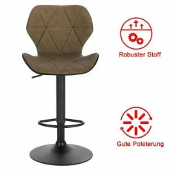 EUGAD Barhocker, 4er-Set mit Rückenlehne aus Kunstleder Metall Braun Anthrazit, Dunkelbraun, Grau -EUGAD Verkäufe 31b92216 3cfc 44d2 93f3 05e8c0e32e1d