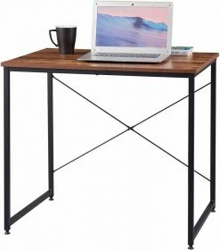 EUGAD Schreibtisch, Computertisch Esstisch Holz Stahl 80x60x70 cm Holz Vintage+schwarz Hell Eiche+schwarz, Hell Eiche+weiß, Marmor+schwarz -EUGAD Verkäufe 31cc5711 d415 5f67 9893 41add7f12d36