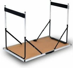 EUGAD Campingtisch, Campingtisch Alu Klapptisch, Tischplatte aus MDF, Schwarz Eiche, Grau -EUGAD Verkäufe 324a8263 cc0b 5381 b5b0 d276256a2ec0