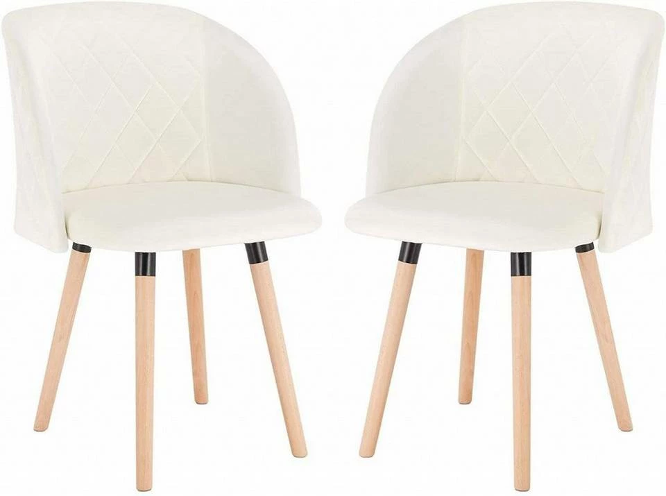 EUGAD Esszimmerstuhl, 2er-Set Esszimmerstuhl Küchenstuhl Samt Massivholz Rosa Cremeweiß 11 EUGAD Esszimmerstuhl, 2er-Set Esszimmerstuhl Küchenstuhl Samt Massivholz Rosa Cremeweiß – Bild 9