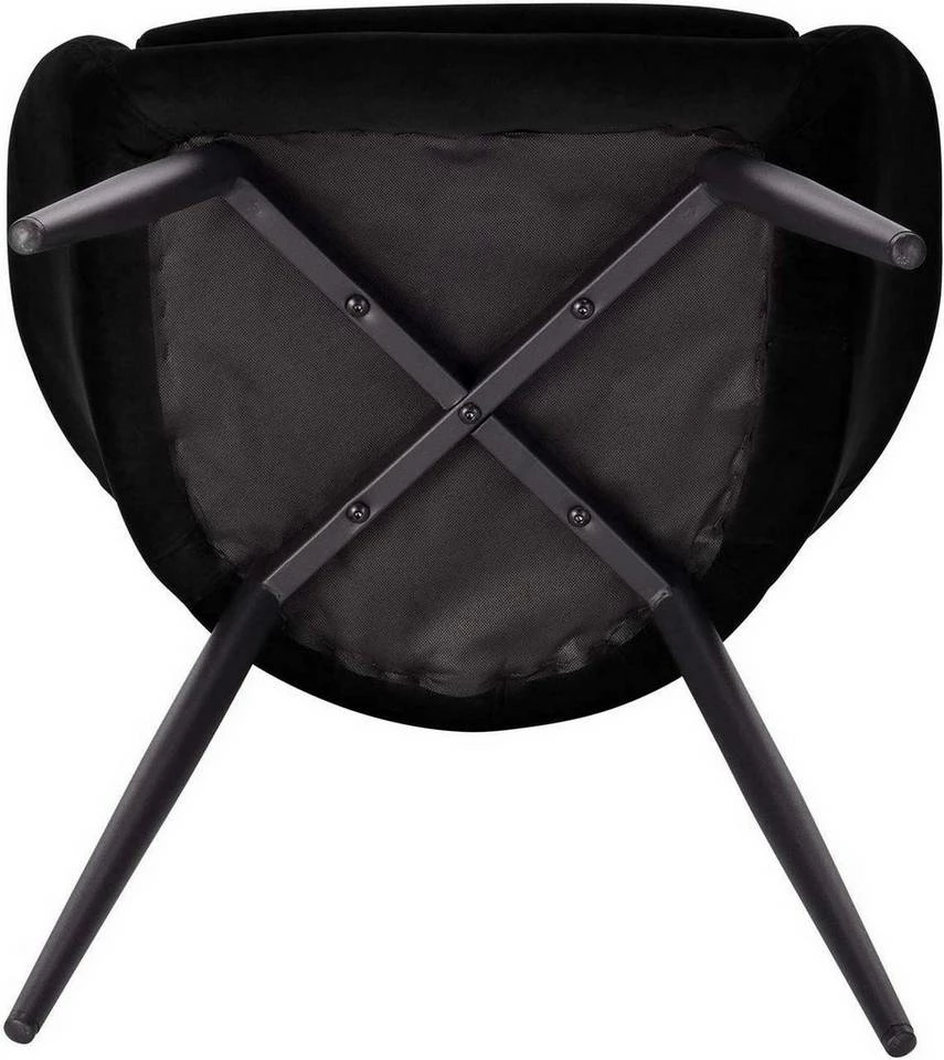 EUGAD Esszimmerstuhl, mit Armlehne, Retro Design, Samt, Metall Dunkelgrau Hellgrau, Schwarz 14 EUGAD Esszimmerstuhl, mit Armlehne, Retro Design, Samt, Metall Dunkelgrau Hellgrau, Schwarz – Bild 12