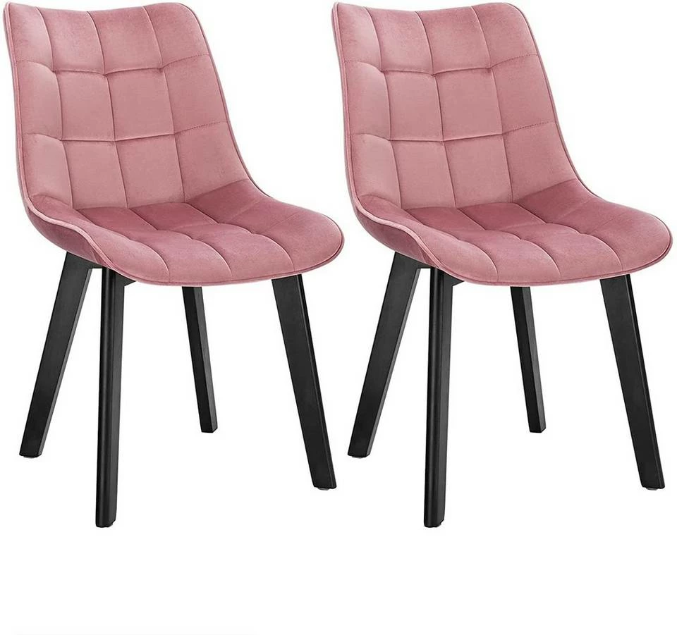 EUGAD Esszimmerstuhl (2 Stück), Wohnzimmerstuhl mit Rückenlehne, Polsterstuhl Küchenstuhl Weich Samt und Holz für ESS- und Wohnzimmer Schwarz Dunkelgrau, Dunkelgrün, Rosa 30 EUGAD Esszimmerstuhl (2 Stück), Wohnzimmerstuhl mit Rückenlehne, Polsterstuhl Küchenstuhl Weich Samt und Holz für ESS- und Wohnzimmer Schwarz Dunkelgrau, Dunkelgrün, Rosa – Bild 28