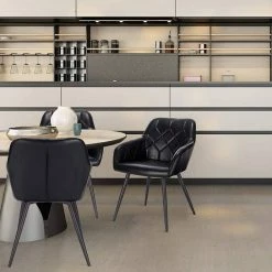 EUGAD Esszimmerstuhl, 6er-Set Esszimmerstuhl aus Kunstleder Metallbeine Schwarz Dunkelbraun 19 EUGAD Esszimmerstuhl, 6er-Set Esszimmerstuhl aus Kunstleder Metallbeine Schwarz Dunkelbraun -EUGAD Verkäufe 342e0c00 51aa 5af5 be3d a4118261f42b