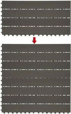 EUGAD WPC-Fliesen, WPC Fliesen Klickfliesen in Holzoptik 12 Stücke für 2m² Coffee Anthrazit, Grau, Hellgrau, Braun -EUGAD Verkäufe 342f564a 0171 599d bf59 745d6bd9dc74