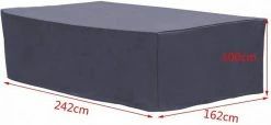 EUGAD Gartenmöbel-Schutzhülle, Abdeckhaube für Tisch Stuhl Gewebeplane Plane Hülle 600D Oxford Wasserdicht Anthrazit 193x136x88cm(LxBxH) -EUGAD Verkäufe 35510683 d9a1 59ad 9fd3 8058b19a3c3c
