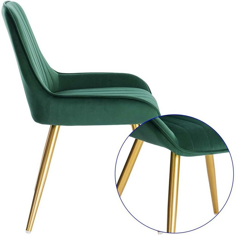 EUGAD Esszimmerstuhl (2 Stück), Küchenstuhl Wohnzimmerstuhl Sitzfläche aus Samt mit Metallbeine,Stuhl für Esszimmer Wohnzimmer Küche, Hellgrau Bordeaux, Dunkelgrau, Dunkelgrün, Rosa 29 EUGAD Esszimmerstuhl (2 Stück), Küchenstuhl Wohnzimmerstuhl Sitzfläche aus Samt mit Metallbeine,Stuhl für Esszimmer Wohnzimmer Küche, Hellgrau Bordeaux, Dunkelgrau, Dunkelgrün, Rosa – Bild 27