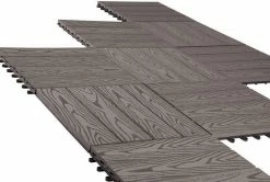 EUGAD WPC-Fliesen, WPC Fliesen Klickfliesen in Holzoptik 22 Stücke für 2m² Hellgrau Anthrazit, Braun, Coffee -EUGAD Verkäufe 366881ec 74de 5083 bd14 9fd6a9d776b1