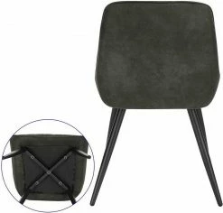 EUGAD Esszimmerstuhl, Polsterstuhl 2er-Set,Sitzfläche aus Stoffbezug Anthrazit, Dunkelbraun, Dunkelgrau -EUGAD Verkäufe 37949f6a c049 50f4 858a bb1f232f1aa1