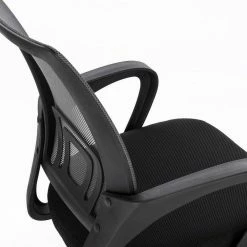 EUGAD Chefsessel (1 Stück), Bürostuhl mit Netz-Design-Sitzkissen Wippfunktion, Mesh, Schwarz Grau -EUGAD Verkäufe 385d75a9 e5b7 53f3 a224 b6642e42eab1