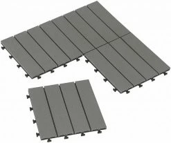 EUGAD WPC-Fliesen, 22 Stück WPC Terrassenfliesen in T-Form 30x30cm Dunkelgrau Anthrazit, Braun, Hellgrau 44 EUGAD WPC-Fliesen, 22 Stück WPC Terrassenfliesen in T-Form 30x30cm Dunkelgrau Anthrazit, Braun, Hellgrau -EUGAD Verkäufe 3a42259d 4887 5993 b890 1924baa0422a
