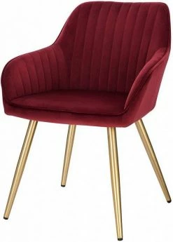 EUGAD Polsterstuhl (Set, 1 Stück), Esszimmerstuhl Küchenstuhl Samt, mit goldener Metallbeinen Blau, Bordeaux, Dunkelgrau, Dunkelgrün, Hellgrau, Rosa, Schwarz -EUGAD Verkäufe 3b093c74 09ef 5261 afd2 bfe22d3bb2d7