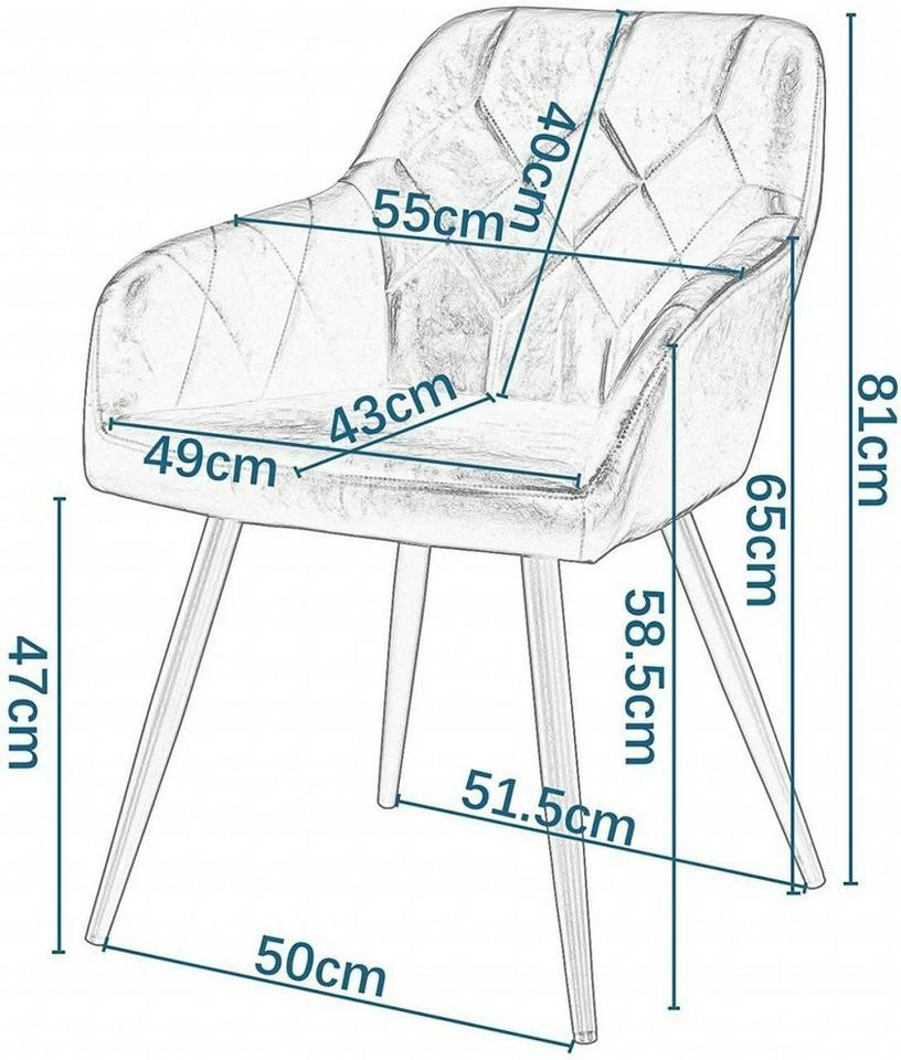 EUGAD Esszimmerstuhl, 6er-Set Esszimmerstuhl aus Kunstleder Metallbeine Schwarz Dunkelbraun 5 EUGAD Esszimmerstuhl, 6er-Set Esszimmerstuhl aus Kunstleder Metallbeine Schwarz Dunkelbraun – Bild 3