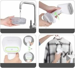 EUGAD Dampfbürste, Dampfglätter Reise-Dampfbügeleisen Steamer Kleidung Handbügeleisen mit Selbstreinigungsfunktion Reisebügeleisen mit Dampfbürste 250 ml 1600 W für Haushalt Urlaub Dienstreise -EUGAD Verkäufe 3d1eef59 6cd1 4f02 94a1 cdcedc0c0078