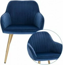 EUGAD Esszimmerstuhl, stühle 2er-Set,Samt,mit goldener Metallbeinen Blau, Bordeaux, Dunkelgrau, Dunkelgrün, Hellgrau, Rosa, Schwarz -EUGAD Verkäufe 3d692d4b e4b5 5ef3 ac7c 49118b154d67