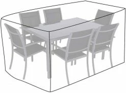 EUGAD Gartenmöbel-Schutzhülle, Abdeckhaube für Tisch Stuhl Gewebeplane Plane Hülle 600D Oxford Wasserdicht Anthrazit 193x136x88cm(LxBxH) -EUGAD Verkäufe 3eee9751 3528 5907 bdc0 0594226bd5c0