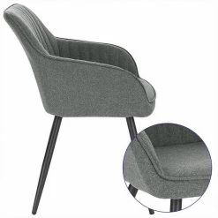 EUGAD Esszimmerstuhl (1 Stück), Küchenstuhl Wohnzimmerstuhl Sitzfläche aus Leinen Polsterstuhl mit Armlehne Metallbeine für Esszimmer Wohnzimmer Küche,Dunkelgrau Hellgrau 18 EUGAD Esszimmerstuhl (1 Stück), Küchenstuhl Wohnzimmerstuhl Sitzfläche aus Leinen Polsterstuhl mit Armlehne Metallbeine für Esszimmer Wohnzimmer Küche,Dunkelgrau Hellgrau -EUGAD Verkäufe 3f2bf7dd a9f0 5aa4 9bfa 1b88f07d8353