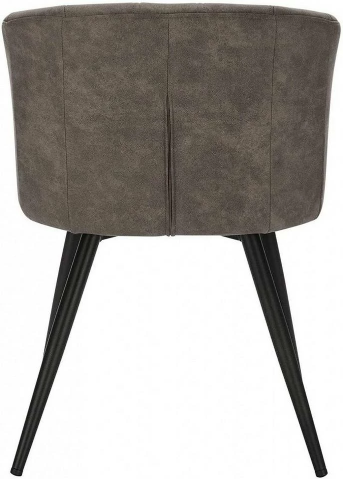 EUGAD 4-Fußstuhl, 6er-Set Esszimmerstuhl Polsterstuhl aus Stoffbezug Grau Dunkelbraun 8 EUGAD 4-Fußstuhl, 6er-Set Esszimmerstuhl Polsterstuhl aus Stoffbezug Grau Dunkelbraun – Bild 6