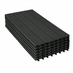 EUGAD WPC-Fliesen, WPC Fliesen Klickfliesen in Holzoptik 12 Stücke für 2m² Coffee Anthrazit, Grau, Hellgrau, Braun -EUGAD Verkäufe 40fa84bc ff4d 42db b3eb 8a061dbe4bc3