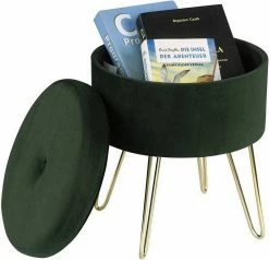 EUGAD Sitzhocker, Samthocker mit Stauraum, rund, mit stabilen goldenen Metallfüßen, Türkis Dunkelgrau, Dunkelgrün, Hellgrau, Rosa, Türkis 60 EUGAD Sitzhocker, Samthocker mit Stauraum, rund, mit stabilen goldenen Metallfüßen, Türkis Dunkelgrau, Dunkelgrün, Hellgrau, Rosa, Türkis -EUGAD Verkäufe 413c7885 9c78 5694 adbc 98dbdaf8337d