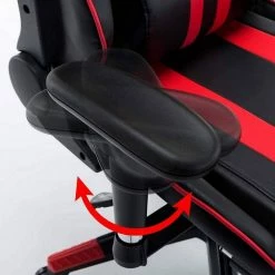 EUGAD Gaming-Stuhl (1 Stück), mit Fußstütze Racing Stuhl Drehstuhl Bürostuhl Schreibtischstuhl PC Stuhl mit Wippfunktion Höhenverstellbar Kunstleder Weiß Grau, Rot, Weiß -EUGAD Verkäufe 41a547b7 68bd 4fe7 ba57 4d1263019533