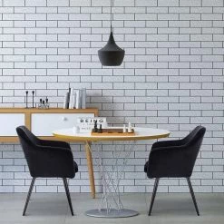 EUGAD Polsterstuhl (1 Stück), Küchenstuhl Samt Stuhl Sessel mit Armlehne, Metallbeine, für Esszimmer Wohnzimmer, Schwarz Dunkelgrau 36 EUGAD Polsterstuhl (1 Stück), Küchenstuhl Samt Stuhl Sessel mit Armlehne, Metallbeine, für Esszimmer Wohnzimmer, Schwarz Dunkelgrau -EUGAD Verkäufe 41a72b8c 5653 55dd a4f7 0f7d1446c3e6