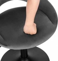 EUGAD Barhocker (6 St), Barstuhl Barsessel Sessel Loungesessel höhenverstellbar Clubsessel Cocktailsessel Drehsessel Samt Sitzhöhe 40–55 cm Rosa Dunkelgrau, Schwarz -EUGAD Verkäufe 433bcb66 ad3b 44ae a535 5e6ff82456ac