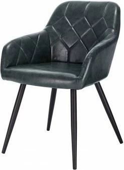 EUGAD Esszimmerstuhl, aus Kunstleder mit Armlehnen und Rückenlehne Gestell aus Metall Schwarz Braun, Dunkelbraun, Dunkelgrau -EUGAD Verkäufe 439a334e 7f72 593d 8c88 2935ab8a28a2