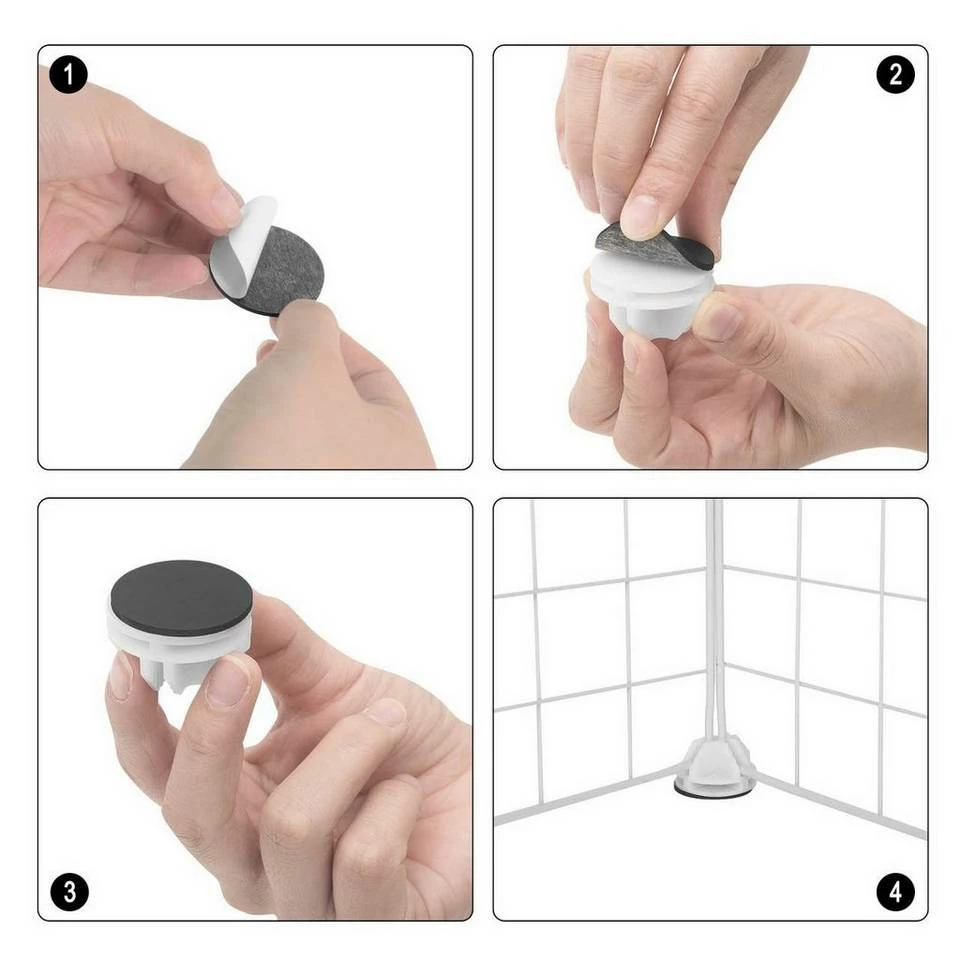 EUGAD Freigehege, Freigehege Kaninchen mit Stauraum Hasen Meerschweinchen Welpenauslauf Laufgitter mit Tür&Treppe DIY Schwarz 48 Platten (35x35cm/Platte) 110x 75 x 110 cm 8 EUGAD Freigehege, Freigehege Kaninchen mit Stauraum Hasen Meerschweinchen Welpenauslauf Laufgitter mit Tür&Treppe DIY Schwarz 48 Platten (35x35cm/Platte) 110x 75 x 110 cm – Bild 6