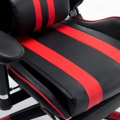 EUGAD Gaming-Stuhl (1 Stück), mit Fußstütze Racing Stuhl Drehstuhl Bürostuhl Schreibtischstuhl PC Stuhl mit Wippfunktion Höhenverstellbar Kunstleder Weiß Grau, Rot, Weiß -EUGAD Verkäufe 44efad57 181e 4a36 bb2e f98e80ed0cdc