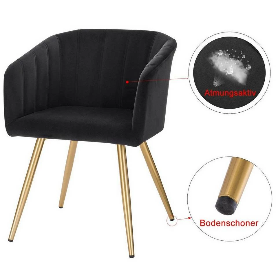 EUGAD Esszimmerstuhl, 2er-Set Esszimmerstuhl Polsterstuhl aus Samt Dunkelgrün Dunkelgrau, Dunkelgrün, Rosa, Schwarz 26 EUGAD Esszimmerstuhl, 2er-Set Esszimmerstuhl Polsterstuhl aus Samt Dunkelgrün Dunkelgrau, Dunkelgrün, Rosa, Schwarz – Bild 24