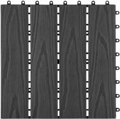 EUGAD WPC-Fliesen, 11 Stück WPC Terrassenfliesen 30x30cm Holzstruktur Anthrazit Coffee, Dunkelgrau, Hellgrau -EUGAD Verkäufe 4535c2d7 431a 5dff a698 71dc2d5e105d