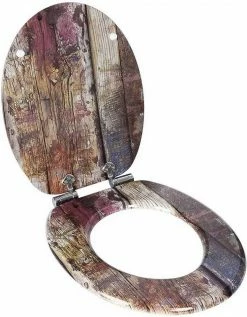 EUGAD WC-Sitz (1-St), Toilettensitz, WC Sitz mit Absenkautomatik, MDF, Holz, Softclose Scharnier Grüne Blätter, Holzfarbe, Lilie, Seestern, Seestern Am Strand, Seestern Sonnenuntergang, Stone, ‎Lila Blume und Stones -EUGAD Verkäufe 4952f77c 1acc 5bed 97c0 287d1d926a8f