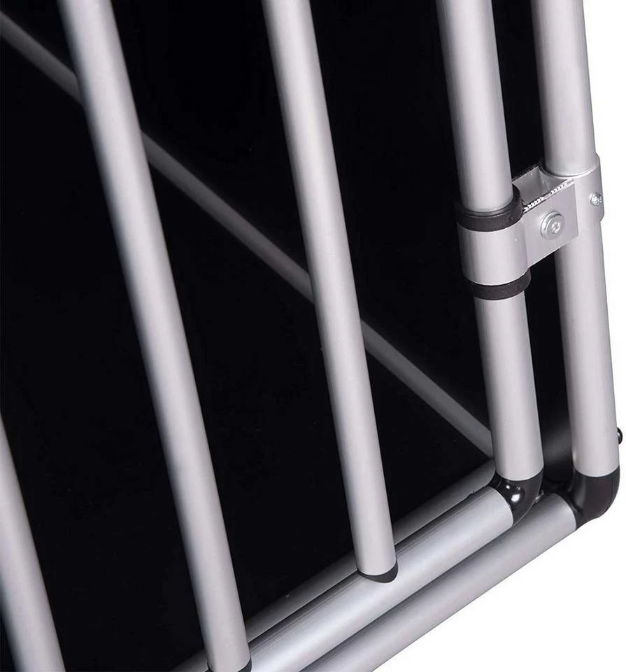 EUGAD Tiertransportbox, Hundetransportbox Alu Hundebox Reisebox Autobox für Husky Samojede Weimaraner Labrador Golden Retriever 90 x 65 x 69 cm XXL Schwarz Grau 16 EUGAD Tiertransportbox, Hundetransportbox Alu Hundebox Reisebox Autobox für Husky Samojede Weimaraner Labrador Golden Retriever 90 x 65 x 69 cm XXL Schwarz Grau – Bild 14