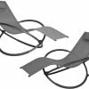 EUGAD Schaukelstuhl, 2tlg Schaukelstuhl Gartenliege Schwingstuhl für Terrasse Balkon Schwarz Grau -EUGAD Verkäufe 4e9e6fff 20bd 5d44 b265 839f46d33b70