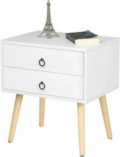 EUGAD Nachttisch, 2er-Set Beistelltisch mit 2 Schubladen Nachtkommode Nachtschrank Holzbeine MDF 46x35x50cm Weiß Grau, Weiß 20 EUGAD Nachttisch, 2er-Set Beistelltisch mit 2 Schubladen Nachtkommode Nachtschrank Holzbeine MDF 46x35x50cm Weiß Grau, Weiß -EUGAD Verkäufe 4f0b023b d536 57b3 a9b4 a39c8b4d5951