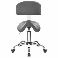 EUGAD Arbeitshocker (1er-Set), Sattelhocker mit Rückenlehne gepolstert höhenverstellbar aus Kunstleder Schwarz Grau, Weiß -EUGAD Verkäufe 4f54ef6e 382a 55fb b4af 39a35356e667