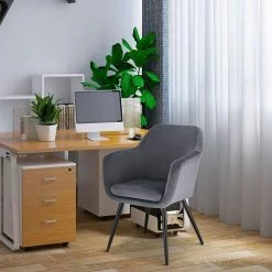 EUGAD Polsterstuhl (1 Stück), Küchenstuhl Samt Stuhl Sessel mit Armlehne, Metallbeine, für Esszimmer Wohnzimmer, Schwarz Dunkelgrau 40 EUGAD Polsterstuhl (1 Stück), Küchenstuhl Samt Stuhl Sessel mit Armlehne, Metallbeine, für Esszimmer Wohnzimmer, Schwarz Dunkelgrau -EUGAD Verkäufe 4f58c078 64fe 472c 815f cb9e8df6031d