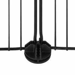 EUGAD Freigehege, Freigehege Kaninchen mit Stauraum Hasen Meerschweinchen Welpenauslauf Laufgitter mit Tür&Treppe DIY Schwarz 41 Platten (35x35cm/Platte) 105 x 70 x 70 cm -EUGAD Verkäufe 51f66ce6 b1f1 5f76 95f4 9e5c88231a80