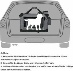 EUGAD Tiertransporttasche, Hundebox faltbar Hundetransportbox Auto Transportbox Reisebox Katzenbox Grau -EUGAD Verkäufe 521f6a98 bbac 586a b870 534f0278f4de