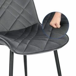 EUGAD Esszimmerstuhl (2 Stück), Küchenstuhl, Polsterstuhl Stuhl,Wohnzimmerstuhl ohne Armlehne, Metallbeine, Samt, Hellgrau Dunkelgrau, Schwarz 39 EUGAD Esszimmerstuhl (2 Stück), Küchenstuhl, Polsterstuhl Stuhl,Wohnzimmerstuhl ohne Armlehne, Metallbeine, Samt, Hellgrau Dunkelgrau, Schwarz -EUGAD Verkäufe 533f39d2 3963 46c5 8e5b 21dcdf123085