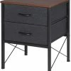 EUGAD Nachttisch (1-St), mit 2 Schubladen Couchtisch Beistelltisch für Wohnzimmer Nachtkommode Nachtschrank für Schlafzimmer industrieller Stil -EUGAD Verkäufe 5487736e 8741 404e a863 b520751d1e16
