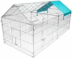 EUGAD Freigehege »0200HT«, Hasengehege Kaninchenstall Freilauf Gehege Kleintiergehege mit Ausbruchsperre Sonnenschutz