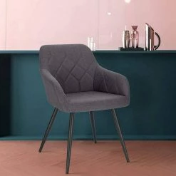 EUGAD Esszimmerstuhl (1 Stück), Wohnzimmerstuhl aus Leinen Polsterstuhl mit Armlehnen und Rückenlehne schwarze Gestell aus Metall Hellgrau Dunkelgrau 26 EUGAD Esszimmerstuhl (1 Stück), Wohnzimmerstuhl aus Leinen Polsterstuhl mit Armlehnen und Rückenlehne schwarze Gestell aus Metall Hellgrau Dunkelgrau -EUGAD Verkäufe 56fe21c1 672b 4ac8 96d9 8e2bf5ca3fef