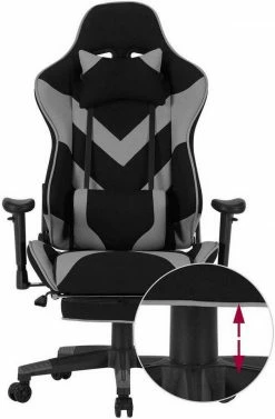 EUGAD Gaming Chair, Bürostuhl, Gaming Stuhl, Stoffbezug Rot Grau, Schwarz -EUGAD Verkäufe 57527a3e cd52 5936 b6c9 4241fa182544