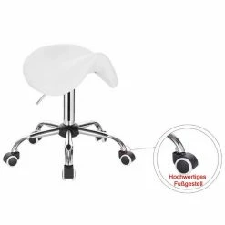 EUGAD Drehstuhl (1 Stück), Sattelhocker gepolstert höhenverstellbar aus Kunstleder Grau Schwarz, Weiß -EUGAD Verkäufe 591724e9 08ad 55cd a4de 109f667d18ae