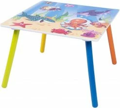 EUGAD Sitzgruppe, Kindersitzgruppe 1 Kindertisch und 2 Kinderstühle Set Kinderschreibtisch aus Wassertiere Serie Bunt -EUGAD Verkäufe 593a8773 3352 5e23 b579 3904db489df7