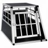 EUGAD Tiertransportbox, Hundetransportbox Alu Hundebox Reisebox Autobox für kleine/mittlere Hunde Französische Bulldogge Beagle Terriers Dackel Shiba Inu 69 x 54 x 50 cm L Schwarz, Silber -EUGAD Verkäufe 59a16180 fa9b 5b7c 807d 2459bf7dfc2c