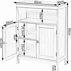EUGAD Badkommode, Badschrank Beistellschrank, mit Doppeltür, 3 Fächern, MDF, Weiß 13 EUGAD Badkommode, Badschrank Beistellschrank, mit Doppeltür, 3 Fächern, MDF, Weiß -EUGAD Verkäufe 5cc1bfdd d064 567d ac78 f182a77df687