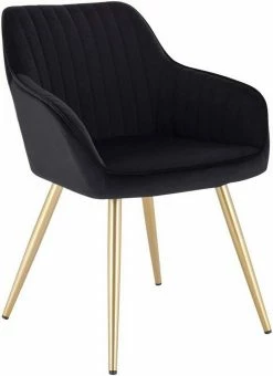 EUGAD Polsterstuhl (Set, 1 Stück), Esszimmerstuhl Küchenstuhl Samt, mit goldener Metallbeinen Blau, Bordeaux, Dunkelgrau, Dunkelgrün, Hellgrau, Rosa, Schwarz -EUGAD Verkäufe 5df71256 3b88 4b1e 99de e377f8ae86dd